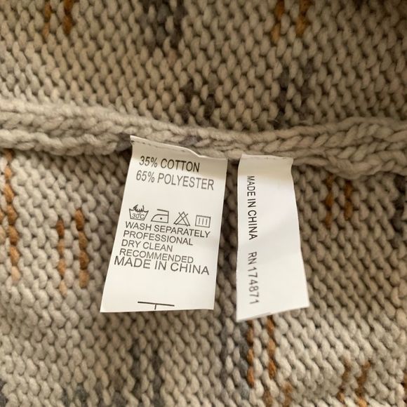 NWT Avantlook Chunky Knit Cowl Neck Sweater Women Size M Cabincore Fisherman - Picture 9 of 10